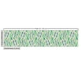 thumbnail image 3 of Ambesonne Abstract Fabric by the Yard Upholstery, Leaf Like Swirly Shapes, 5 Yards, Fern Green and Slate Blue, 3 of 5