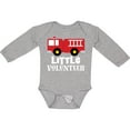 thumbnail image 3 of Inktastic Firefighter Childs Little Volunteer Boys or Girls Long Sleeve Baby Bodysuit, 3 of 5