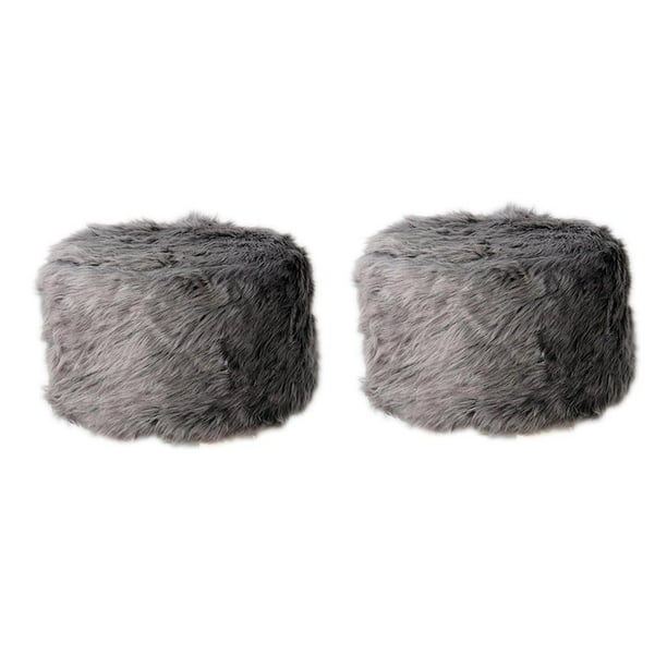 2 uds., Taburete , funda lavable, funda para silla, silla forma forma forma , bar, barbería, de asiento para decoración para hogar, gris, 33 e Gloria Protector de la cubierta del taburete redondo