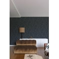 thumbnail image 3 of Blue Minimalist Tropical Leaves Printed Non-Woven Non-Pasted Textured Wallpaper 57 Sq. Ft., 3 of 3