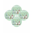 thumbnail image 7 of 13 Inch Round Placemats Set of 4, Green Gnomes Easter Non Slip Heat Insulation PP Table Mats, Eggs Botanical Carrot Pastoral Washable Place Mats for Kitchen Dining Party Table Decor, 7 of 7
