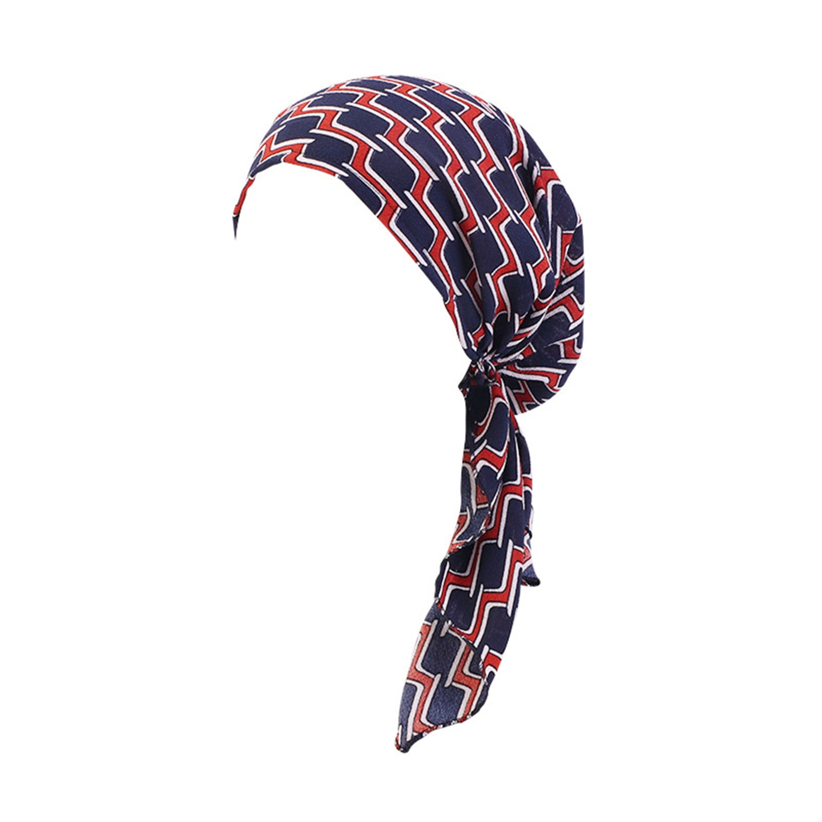 MRULIC headbands for women Womens Summer Printing Drape Headscarf Cap