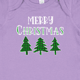 thumbnail image 4 of Inktastic Merry Christmas Green Plaid Christmas Trees Boys or Girls Baby Bodysuit, 4 of 5
