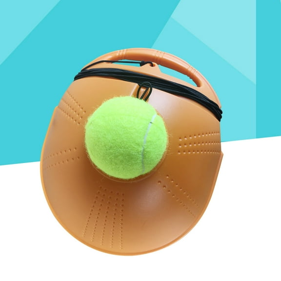 NICEXMAS Portable Orange Tennis Trainer Tool with Wear Resistant Thick Base for Practice
