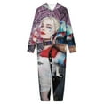 thumbnail image 3 of Harley Quinn Hooded Union Suit Pajama Onesie Blanket Sleeper, 3 of 7