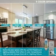 thumbnail image 2 of Luxrite 4 Inch Square LED Recessed Lighting, 12W, 5CCT Color Selectable 2700K-5000K, 950 Lumens, Baffle Trim 4 Pack, 2 of 7