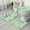 Pioneer Flower Floral-2, variant on Pioneer Flower Floral Print Pattern Bathroom Rugs Sets 3 Piece,Toilet Cover Set,Absorbent Non Slip Bathroom Mats Sets with U-Shaped Contour Rug Toilet Rug Set