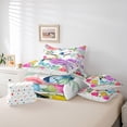 thumbnail image 6 of Feelyou Hummingbird Flower Women Bedding Comforter Set 7pcs, Chinese Queen Bedding Sets, 6 of 8
