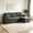 Dark Gray, variant on AUU Mid-Century Modern L-Shaped Convertible Sleeper Sofa with Pull-Out Bed, Reversible Chaise & Storage – Dark Gray Breathable Fabric, Small Space Solution for Living Room