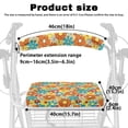thumbnail image 6 of HELLHERO Retro Daisy Rollator Walker Cover Seat and Backrest Covers Comfortable Removable and Cover Only for Seniors Men Women Gifts, 6 of 7