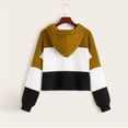 thumbnail image 3 of JINMGG 2026 Fall Winter Plus Size Sweaters for Women,Womens Long Sleeve Hooded Drawstring Contrast Loose Blouse Sweater Tops, 3 of 7