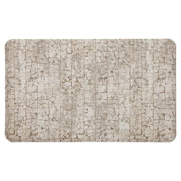 Salten Tan Polyester Kitchen Mat 18x30