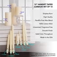 thumbnail image 3 of Colonial Candle 10 in Traditional Cranberry Taper Candle, Classic Collection, 6 pk, 3 of 5