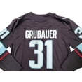 thumbnail image 2 of Seattle Kraken Philipp Grubauer Autographed Blue Fanatics Jersey Size XL Fanatics Holo 211745, 2 of 5