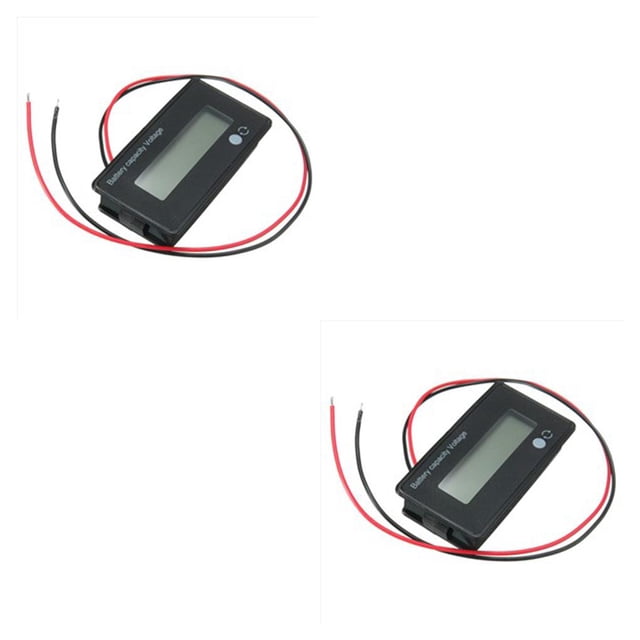 Matsuzay Voltage Meter Back-light Indication Module Plastics Supply Sensitive Indicator Battery Gauge Power Capacity Batteries Luz azul 2piezas