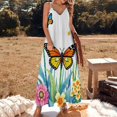 thumbnail image 2 of Dandelion Sleeveless Dress Evening Dresses Luxury Dresses Summer Dress Women 2025 Women's Summer Long Dress, 2 of 5