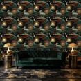 thumbnail image 3 of Boho Peel and Stick Wallpaper Dark Cosmic Celestial Sun Moon Stars 17.7in x 9.8ft Self Adhesive Removable Wall Paper Renter Friendly Vinyl Wall Covering for Kids Room Bedroom Nursery Cabinet, 3 of 8