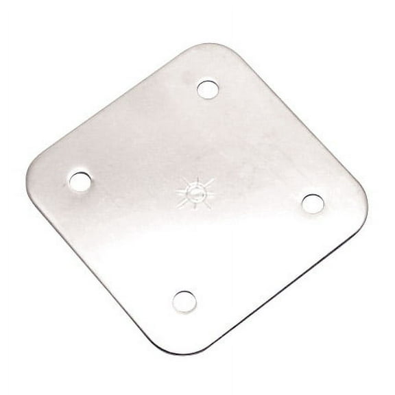 HD SQUARE BACK PLATE 304 STAINLESS STEEL 3" (S3704-0001)