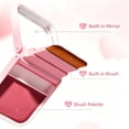thumbnail image 4 of LEBONYARD 8g Cream Blush Compact With Mirror & Brush 3 Shades Pigmented Long Last Natural Rosy Daily Makeup, 4 of 5