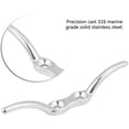 thumbnail image 4 of 2PCS Flagpole Cleat Hook Flagpole Rope Cleat Hook Multipurpose Durable Stainless Steel Flagpole Accessories, 4 of 7