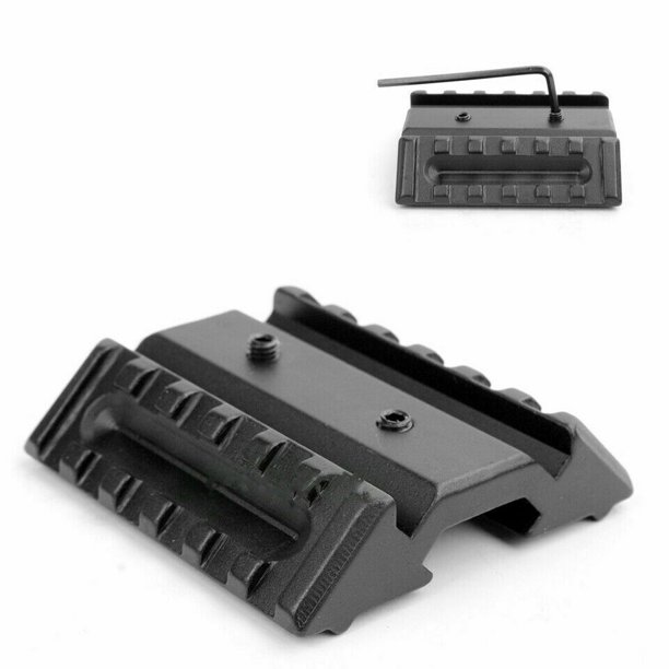 Dual 45 Degree Offset Mount with Extension Picatinny/Universal 20mm Weaver Rail
