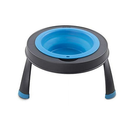 UPC: 0084297309114 | Dexas Pets Single Elevated Pet Feeder/Pet Bowl  4 Cup Capacity  Pro Blue (PW1404322194) Large/4 Cup Capacity