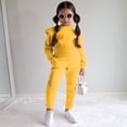 thumbnail image 4 of Gunia Toddler Girls Sweatshirt And Jogger Set 2 Piece Athletic Outfits Set Sweatsuits Tracksuit Fall Winter Clothes,Size 1-8 Years, 4 of 9