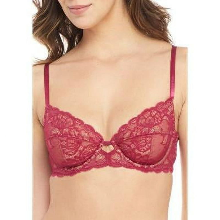 Calvin Klein Women's Seductive Comfort with Lace Multi Part Cup Bra QF1741  42C Bare at  Women's Clothing store