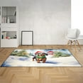 thumbnail image 2 of Hello Winter Dachshund Frosty Morning Walk Welcome Snowy Christmas Indoor Rug Wiener Dog Lover Gifts Idea Carpet Living Bed Room Sofa Home Decor - 02018, 2 of 5