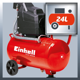 thumbnail image 3 of Compresor de Aire Lubricado 24 L 2.0 HP Einhell TC-AC 190/24/8, 3 of 7