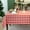 Red and White, variant on Fall Plaid Waterproof Tablecloth – Orange, Blue & White Check Pattern – Thanksgiving Harvest Table Cover, Stain-Resistant & Durable, W60 x L84 in