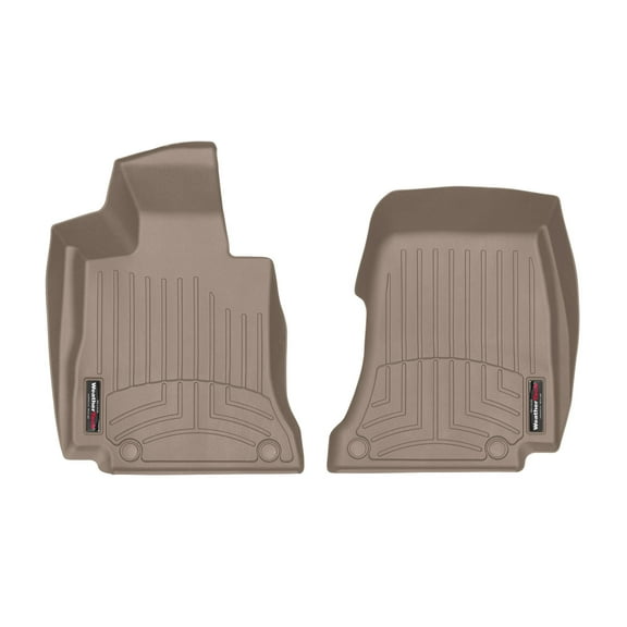 WeatherTech Custom Fit FloorLiners compatible with 4515351 - 1st Row (Driver & Passenger) Tan
