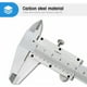 thumbnail image 2 of Calibrador a vernier, calibrador a vernier analógico de acero inoxidable de 150 mm / 0,02 mm, herramienta micrométrica de alta precisión con medición de profundidad, profesional para interiores y exteriores, 2 of 5