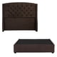 thumbnail image 2 of Box Base Cama Individual+Cabecera Sitka Chocolate+Almohada Royal Twin+Protector Lux+Sabanas Royal, 2 of 8