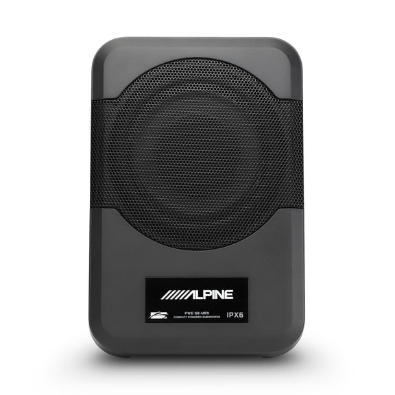 Alpine PWE-S8-MRN Compact 8-Inch Marine Powered Subwoofer Enclosure with IPX6 Waterproof Design
