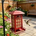 thumbnail image 4 of Bird Feeders for Outdoor Hanging, Large Capacity Rainproof Bird Feeder, Classic Courtyard Design, Attracting Cardinals Chickadees Goldfinches & Sparrows, Outdoor Bird Feeder, 4 of 5