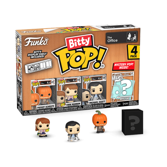 Funko Bitty POP! 4-Pack: The Office - Pumpkinhead Dwight Collectible Vinyl Mini-Figures