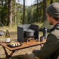 thumbnail image 5 of BotaniNest Pare-Vent pour Réchaud de Camping, Pare-Vent Portable pour Cuisson Extérieure, pour Sac à Dos, Randonnée, Pique-Nique, 5 of 5