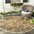 thumbnail image 2 of SAFAVIEH Beach House Sharla Geometric Indoor/Outdoor Area Rug, Beige/Cream, 4' x 4' Square, 2 of 9