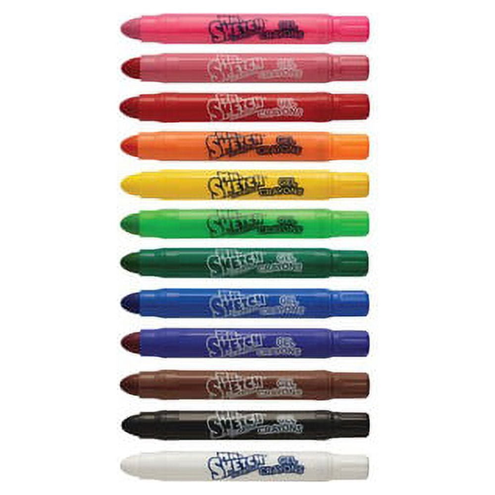 Mr. Sketch Twistable Scented Gel Crayons, 12 Pieces