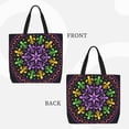 thumbnail image 2 of Hirioo Mardi Gras5 for Tote Bag for Women, Quilted Shoulder Bag with Zipper, Large Capacity Handbags for Casual, Travel, Work, 2 of 7