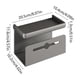 thumbnail image 3 of Portarrollos de Papel Higiénico Montados en la Pared | Estante de almacenamiento de aleación de aluminio | Bandeja de jabón adhesiva impermeable a prueba de óxido y no taladro | Gris | Se adapta a, 3 of 7