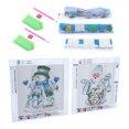 thumbnail image 2 of 2 unids/set Kit de pintura de diamantes de Navidad de taladro completo DIY patrón de Santa Claus imagen para decoración de pared del hogar, 2 of 5