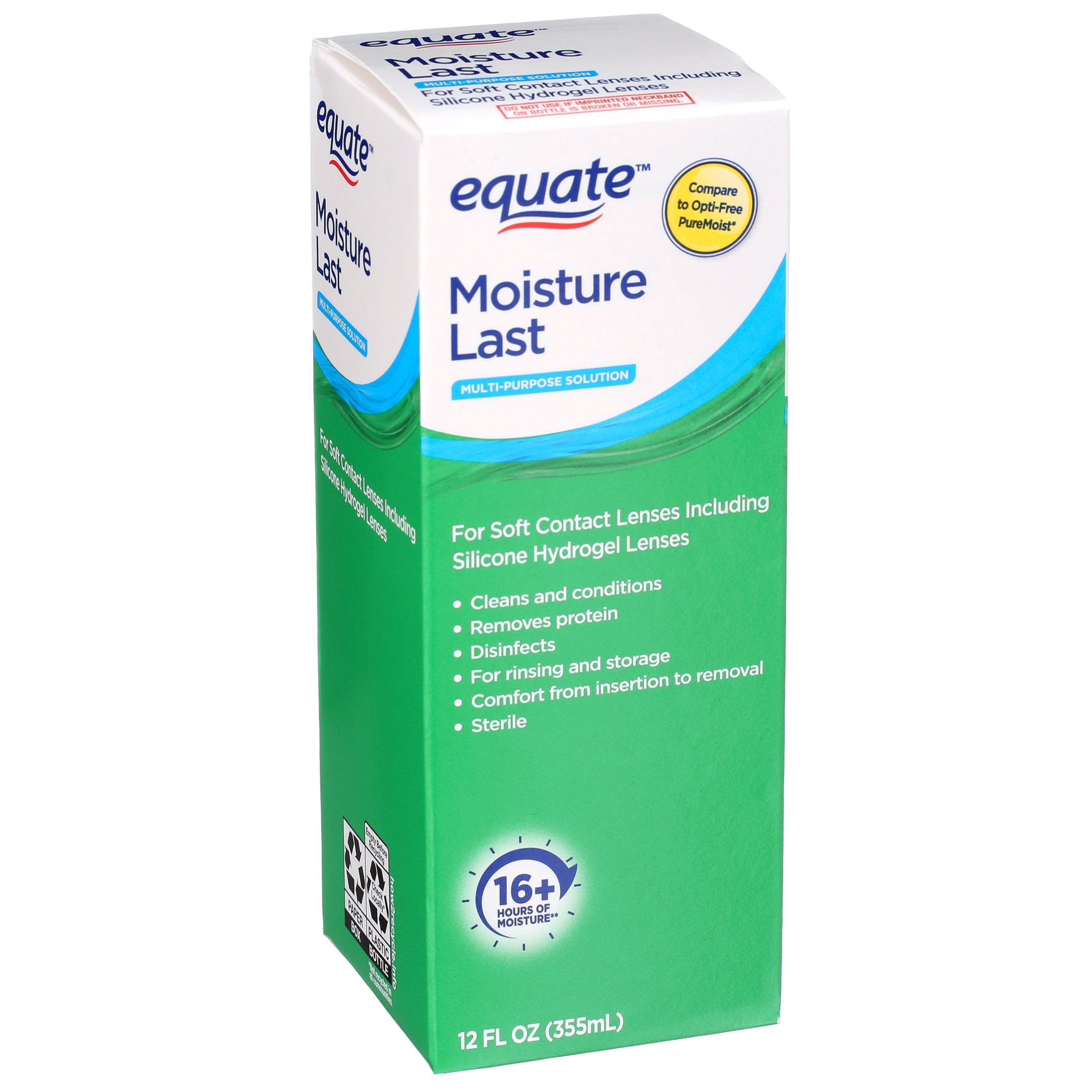 Equate Moisture Last Multi-Purpose Solution, 12 fl oz