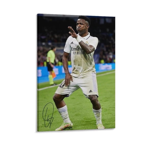 Vinicius Jr Poster Vini Jr Poster Wall Art Poster Gifts Bedroom Prints Home Decor Hanging Picture Canvas Painting Posters 12x18inch(30x45cm)