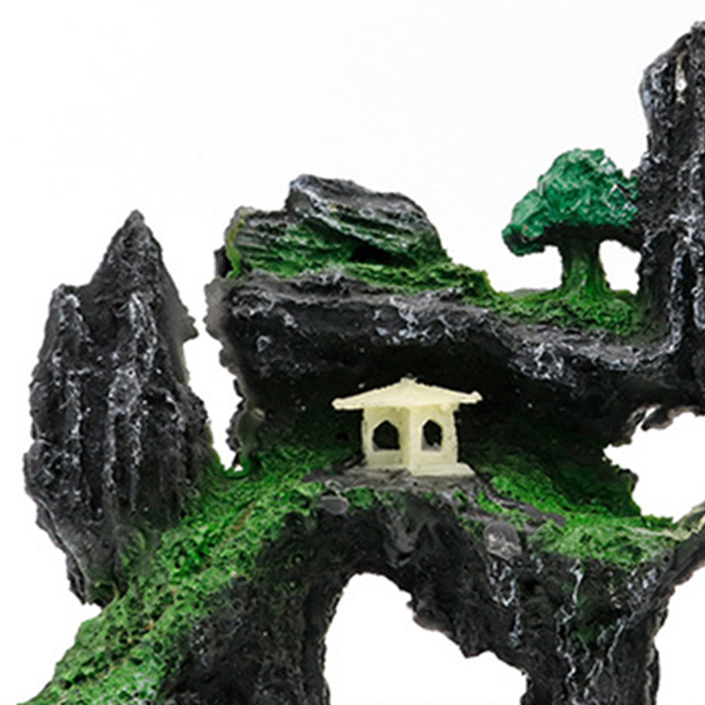 Buy Rockery Pavilion Aquarium Fish Tank Landscaping Decoration Vintage