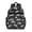 Black Cartoon Dinosaurs Fossils Pattern, variant on Dinosaur and Silhouette Off White Pattern Cute School Backpack Bag for School with Padded Back and Adjustable Shoulder Straps 15.25"x11.5"x5.25"