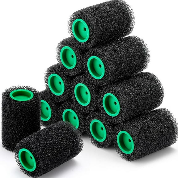 12 Pcs 4inch Textured Bed Liner Roller Covers Quick Dry -Bed Liner Kit for Truck Coatings Create Textured Effects,12 x bed lining paint roller,Black