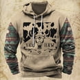 thumbnail image 2 of Sudadera con capucha y estampado vintage para hombre, estilo étnico, para otoño e invierno, ropa informal de gran tamaño para hombre, jersey de calle diario, 2 of 5