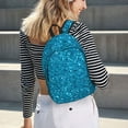 thumbnail image 7 of Balery Blue Glitter Vintage Canvas Backpack for Men and Women - Large Capacity, Durable Travel Laptop Bag for School, Work, Hiking, and Outdoor Activities, 7 of 7